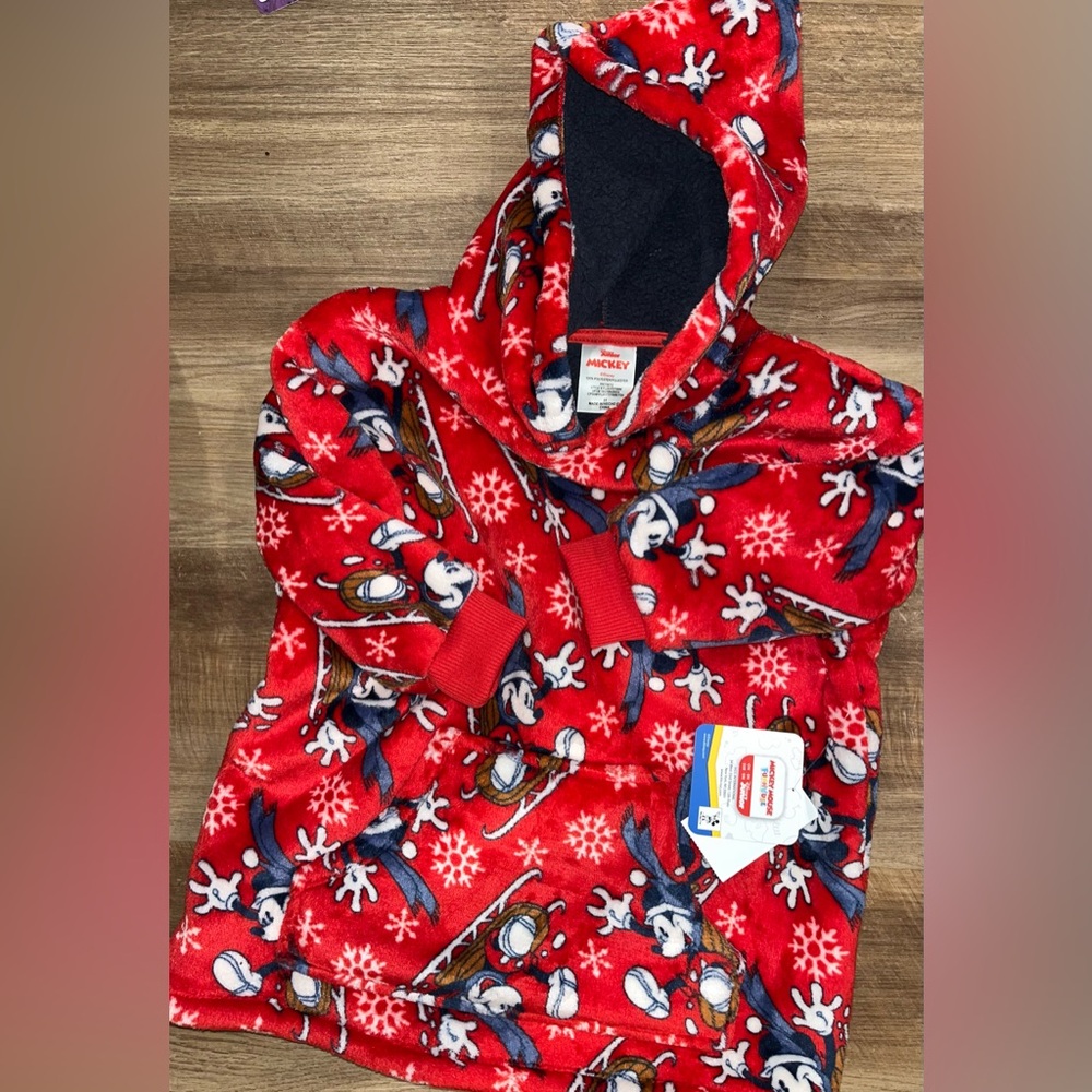 Disney Mickey Mouse Red Hoodie 3T NWT